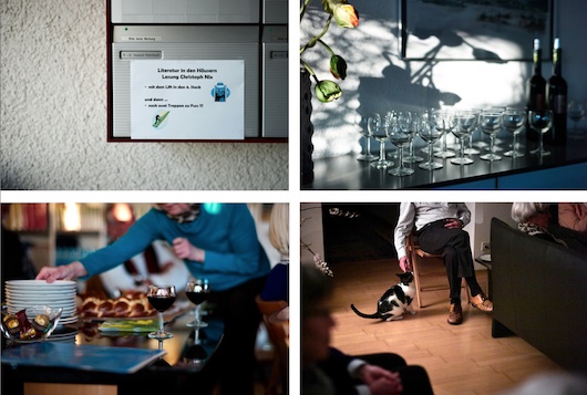 Impressionen der Lesung von Christoph Nix bei Gerda und René Imesch in Kreuzlingen. Bilder: Sascha Erni