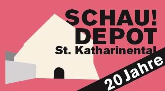 Mit diesem Logo wirbt das Historische Museum für die 20-Jahrfeier des Schaudepots