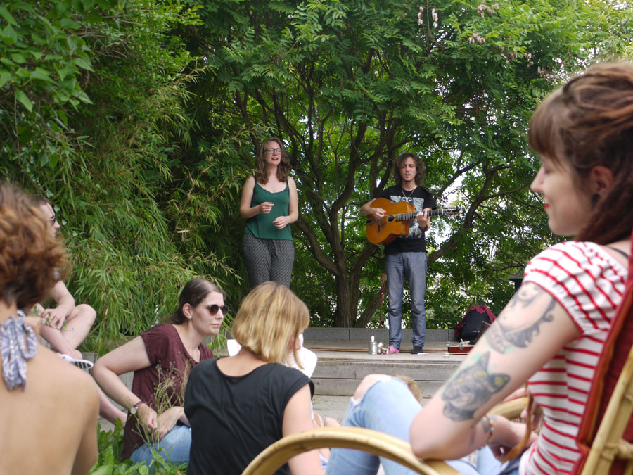 Feiner Einstieg: Despina Corazza und Valentin Baumgartner sorgten für einen gelungen Start des Out in the Green Gardens 2017