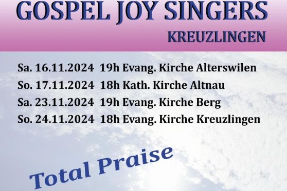 Konzert Reihe zum 25 Jubiläum der Gospel Joy Singers Kreuzlingen