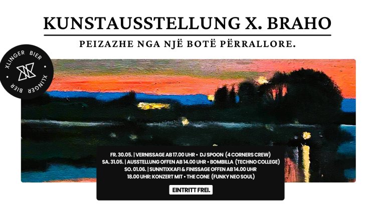Kunstausstellung von X. Braho | Peizazhe si nga një botë përrallore