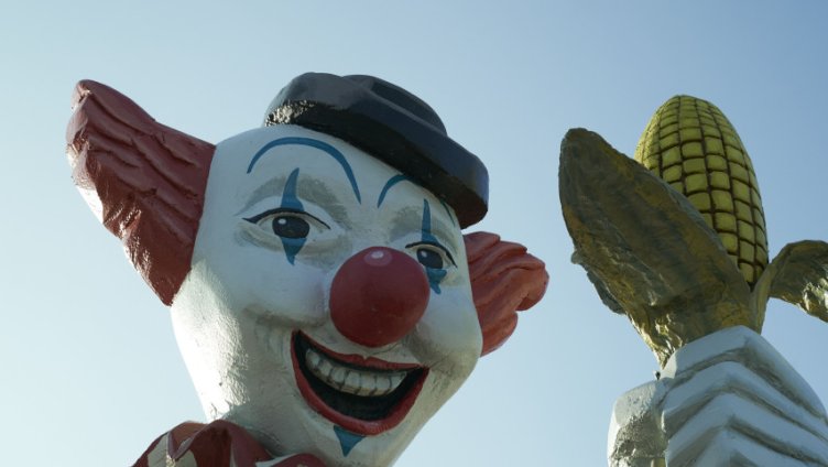 Clown in a Cornfield