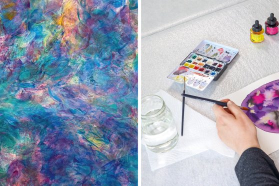 Erwachsenen-Workshop: Loose Watercolour - Abstrakte Formen