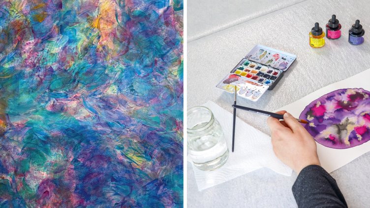 Erwachsenen-Workshop: Loose Watercolour - Abstrakte Formen