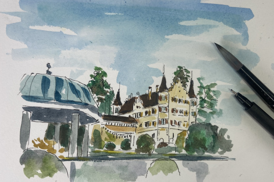 Urban Sketching im Seeburgpark