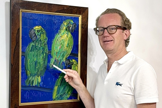 Hunt Slonem – Neue Arbeiten 2026 Bunnies Birds and Butterflies