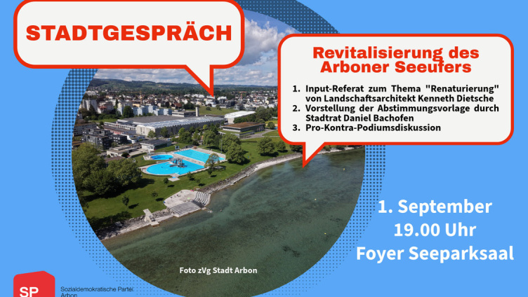 Stadtgespräch: Revitalisierung des Arboner Seeufers