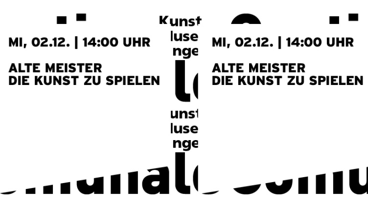 Alte Meister - Die Kunst zu Spielen