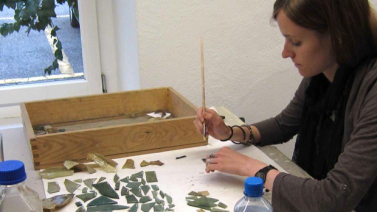 Grabungen in den Gärten der Mönche