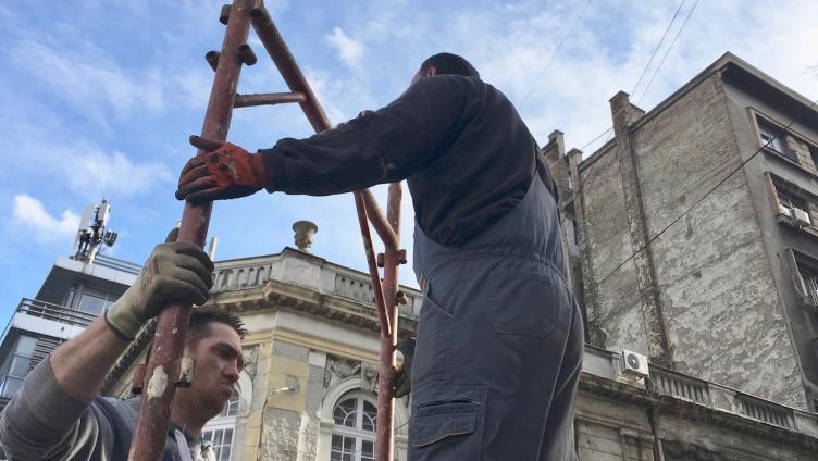 Von Bauarbeitern und Fussgängern