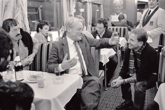 Im Sonderzug mit Willy Brandt